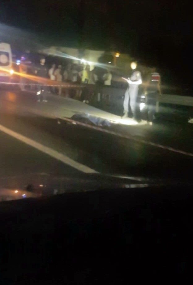 Sakarya’nın Arifiye ilçesi D-650 kara yolunda yolun karşısına geçmeye çalışan