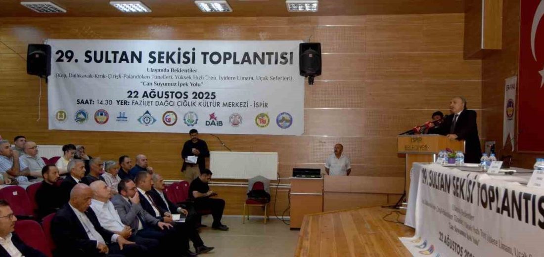 Erzurum Kalkınma Vakfı, (ERVAK) 29. Sultan Sekisi Toplantısını “Ulaşımda Beklentiler”
