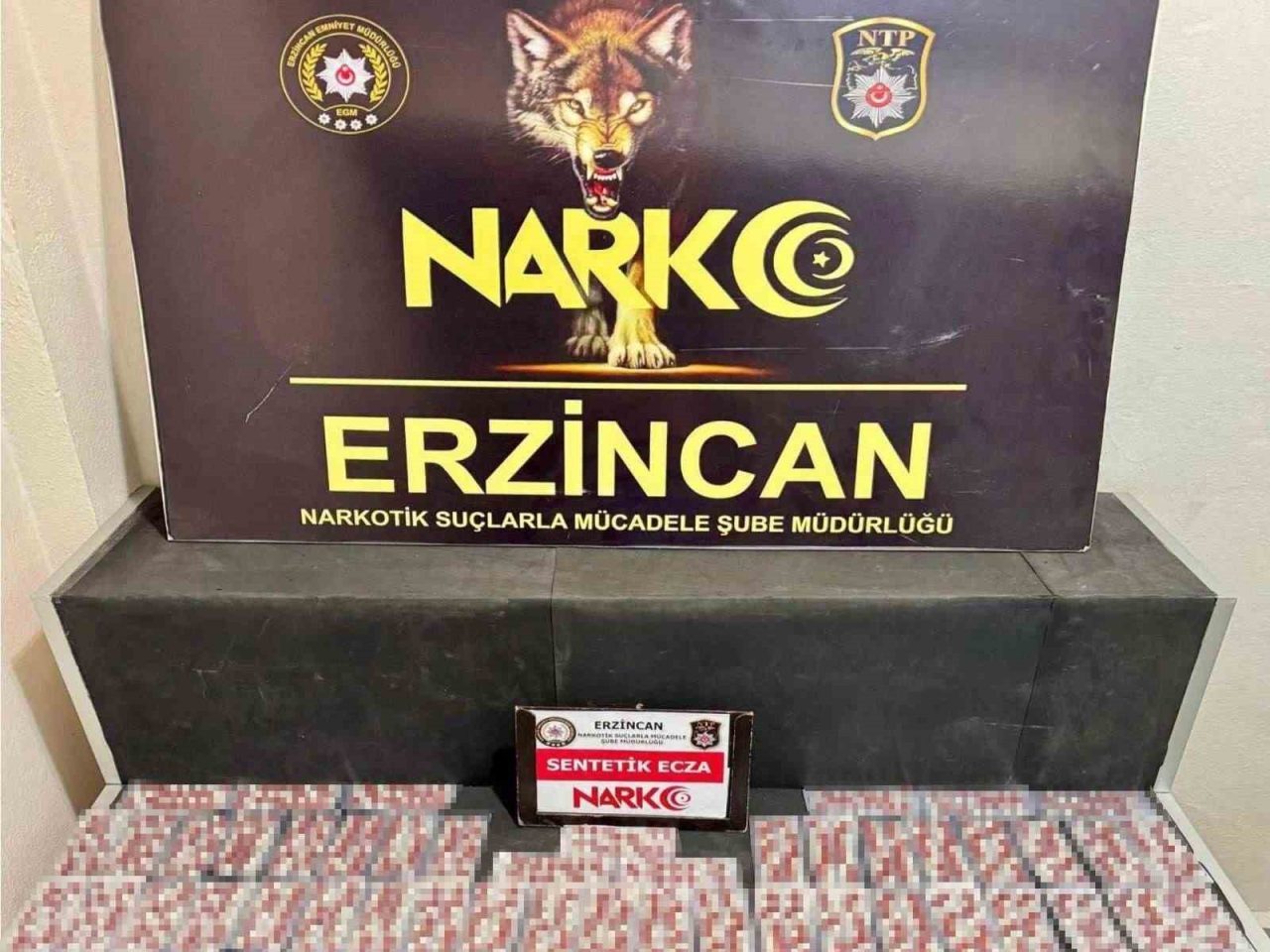 Erzincan’da 643 adet sentetik ecza maddesi ele geçirildi. 1 kişi