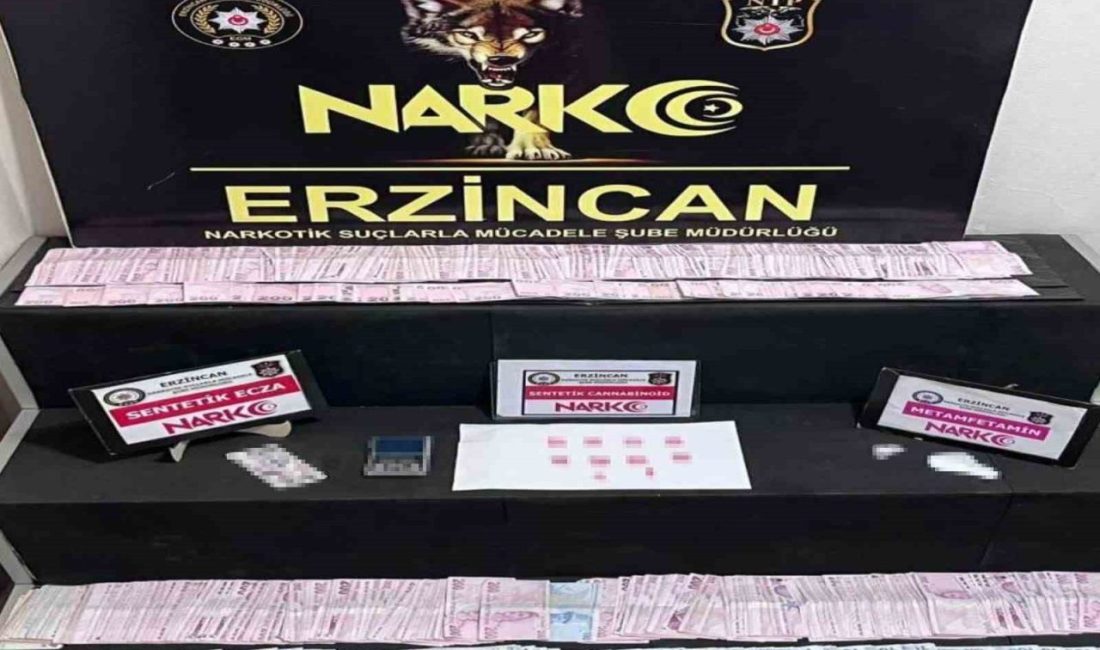 Erzincan’da bir miktar uyuşturucu ele geçirilirken 2 kişi tutuklandı. İl