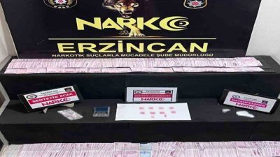 Erzincan’da bir miktar uyuşturucu ele geçirilirken 2 kişi tutuklandı. İl