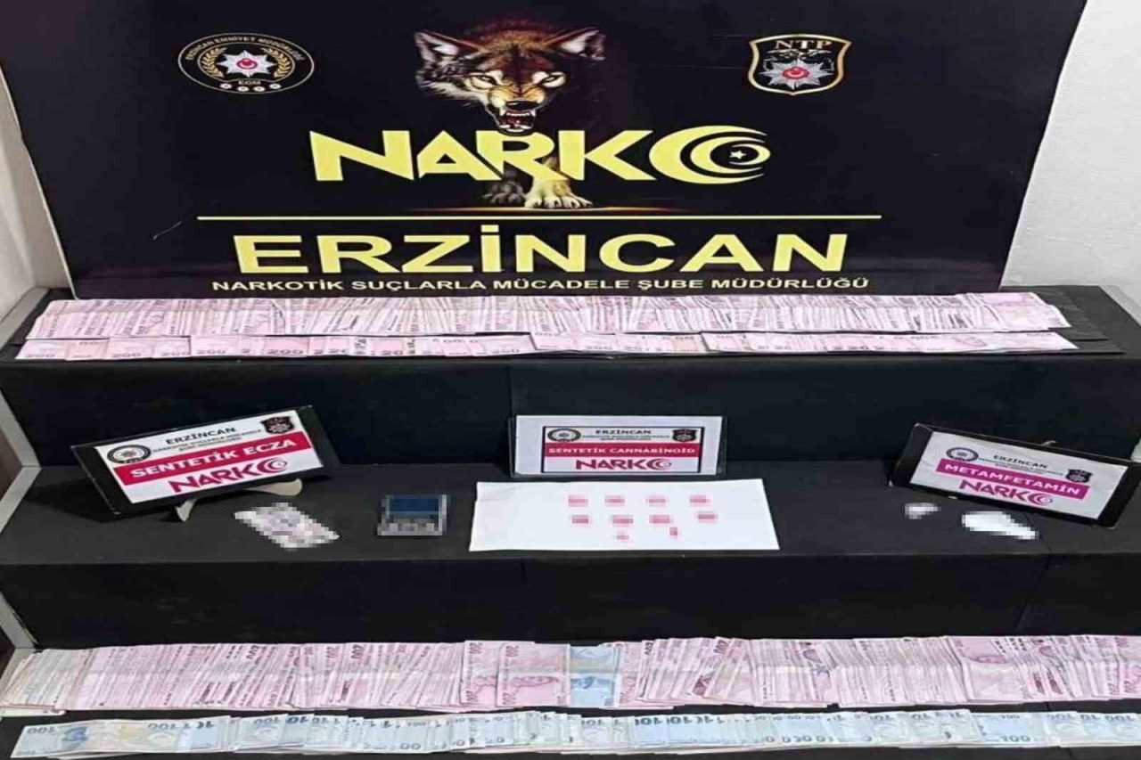 Erzincan’da bir miktar uyuşturucu ele geçirilirken 2 kişi tutuklandı. İl