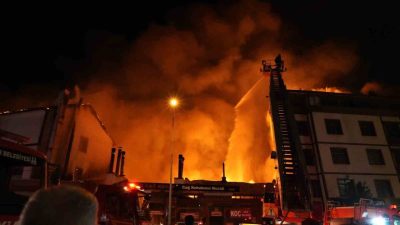 Erzurum’un Yakutiye ilçesinde bulunan bir cağ kebabı işletmesinde çıkan ve