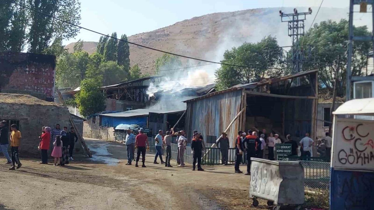 Erzurum’un Yakutiye ilçesine bağlı Kırmızıtaş köyünde henüz blinmeyen bir nedenle