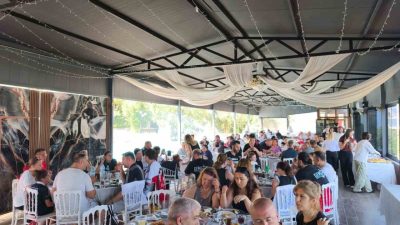 Gemlik Beşiktaşlılar Derneği, dernek başkanı Durmuş Ergül ve dernek üyeleri