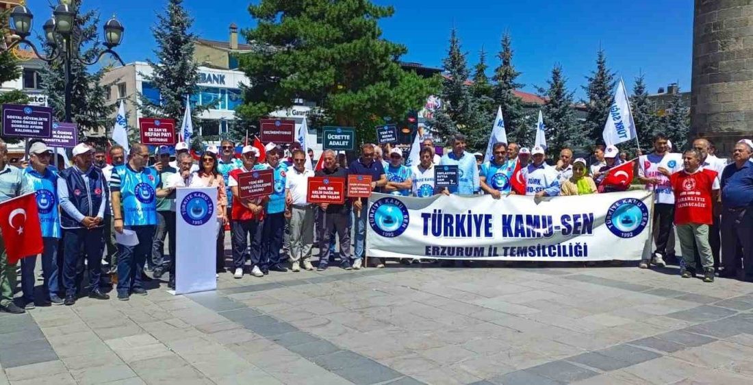 Kamu-Sen Erzurum İl Temsilciliğince, 2.5 milyon kamu çalışanı ve 4