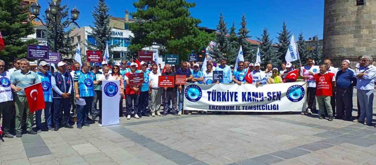Kamu-Sen Erzurum İl Temsilciliğince, 2.5 milyon kamu çalışanı ve 4