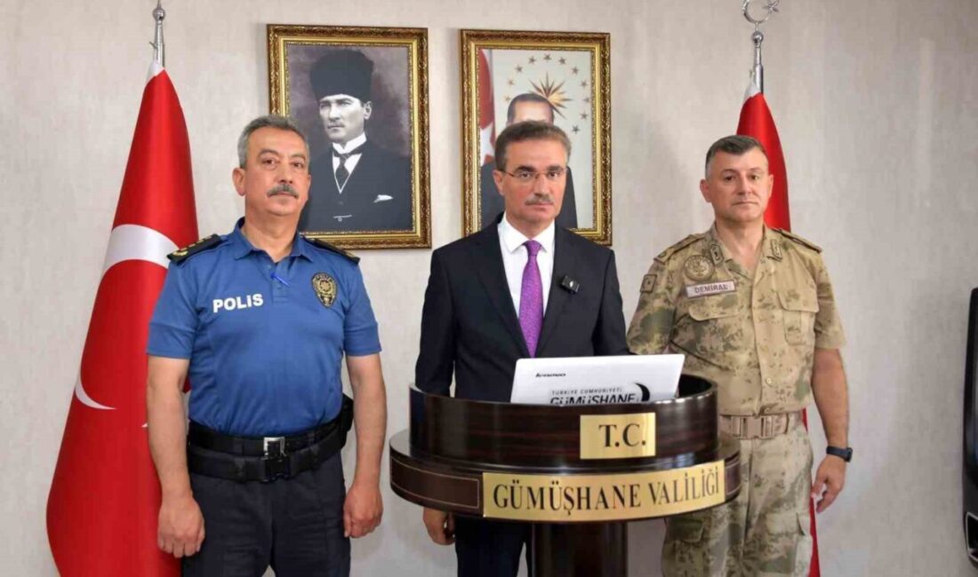 Vali Aydın Baruş, Gümüşhane’de Temmuz ayında terör, asayiş, narkotik ve