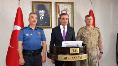 Vali Aydın Baruş, Gümüşhane’de Temmuz ayında terör, asayiş, narkotik ve