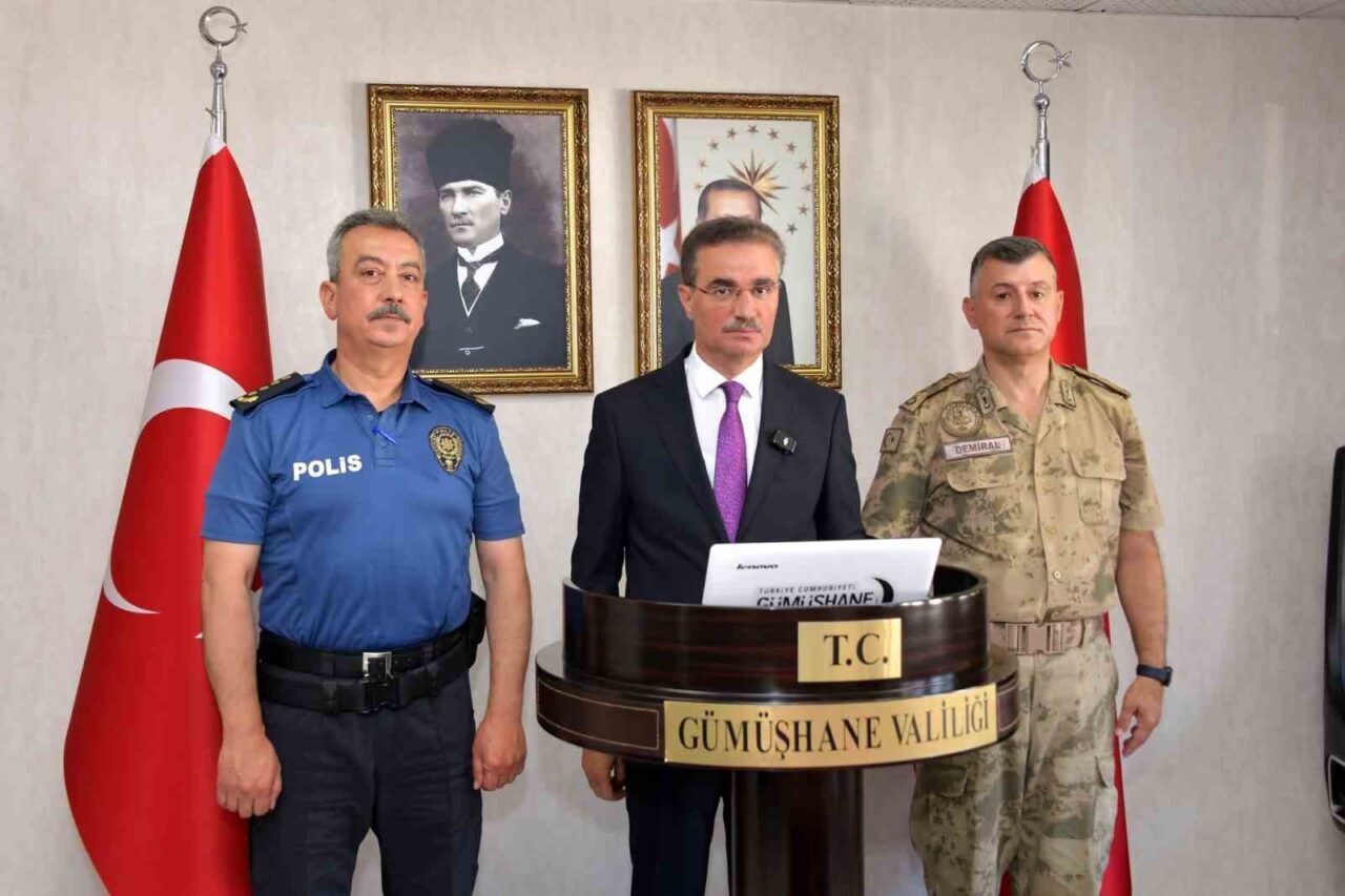 Vali Aydın Baruş, Gümüşhane’de Temmuz ayında terör, asayiş, narkotik ve