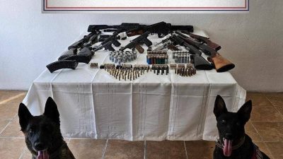 Kars Kağızman’da çok sayıda silah ve mühimmat ele geçirildi. Kars