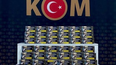 Kars’ta KOM ekiplerince yapılan çalışmalarda 30 bin doldurulmuş makaron ele