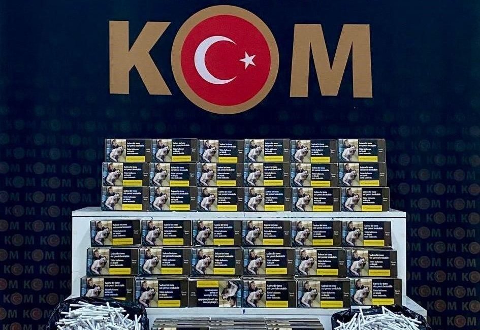 Kars’ta KOM ekiplerince yapılan çalışmalarda 30 bin doldurulmuş makaron ele