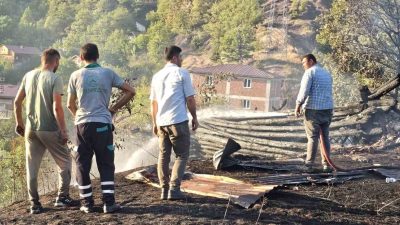 Kastamonu’nun Şenpazar ilçesinde aynı bölgede ikinci kez çıkan orman yangını,