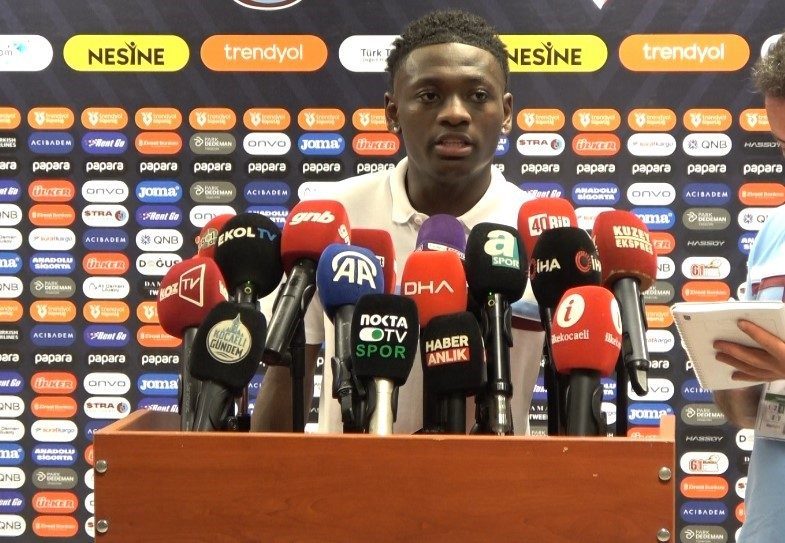 Kazeem Olaigbe: “Takıma çabuk adapte oldum” Trabzonspor’un yeni transferi Kazeem Olaigbe, Kocaelispor karşılaşmasının ardından takıma çabuk
