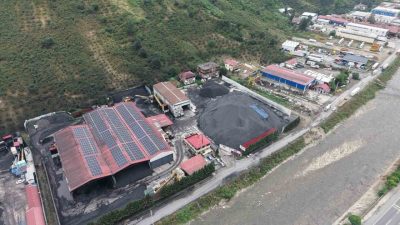 Trabzon’un Ortahisar ilçesinde bir kömür işletmesinin neden olduğu çevre kirliliği,
