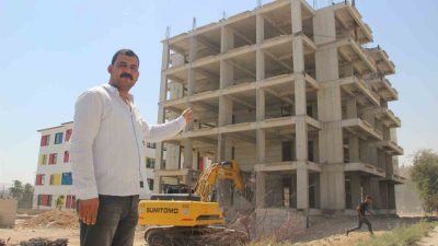 Şanlıurfa’da eşine az rastlanır bir olay yaşandı. Kendi yaptırdığı binanın