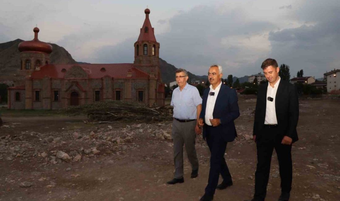 Oltu Belediyesi, tarihi Oltu Kilisesi çevresinde başlattığı düzenleme çalışmalarıyla bölgeyi
