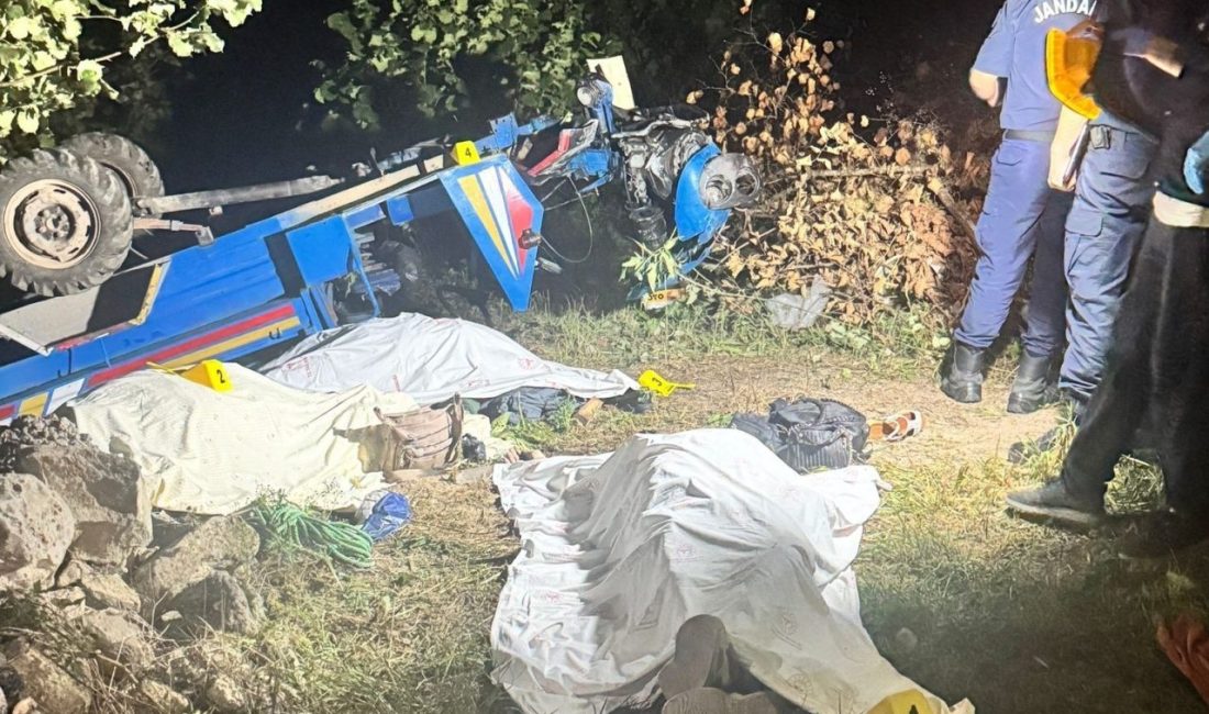 Ordu’nun Ünye ilçesinde “patpat” olarak bilinen tarım aracının uçuruma yuvarlanması