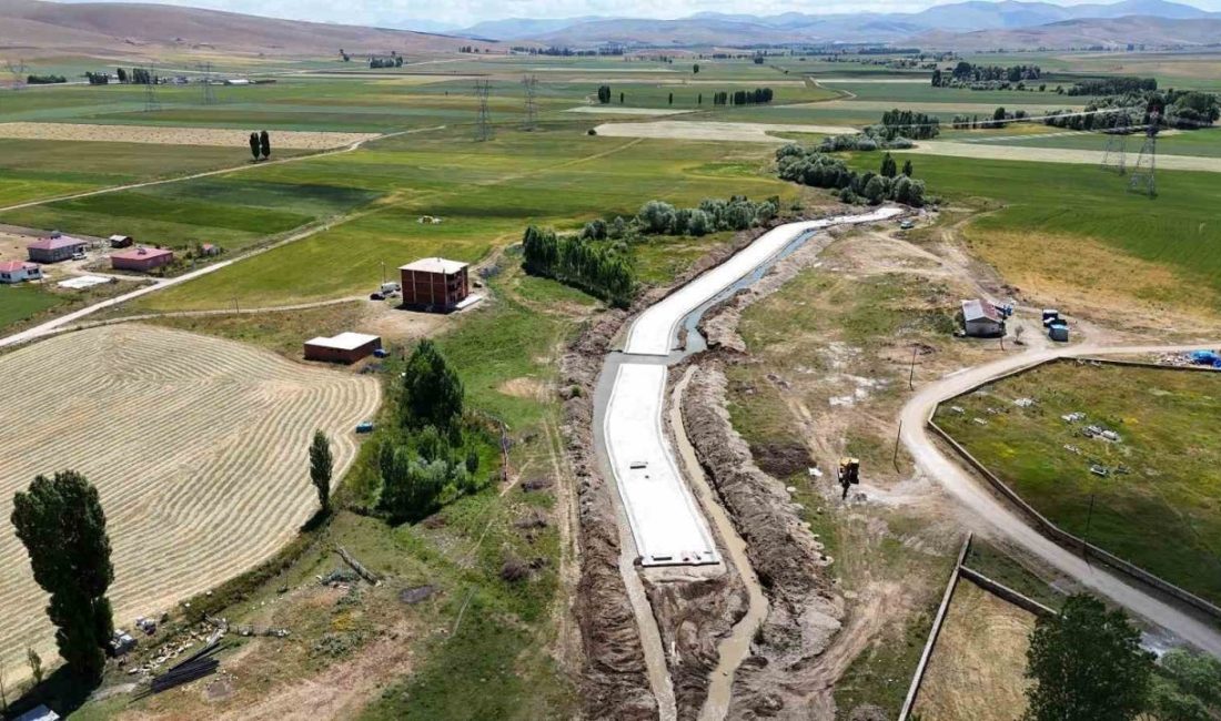 Bayburt’un Oruçbeyli köyünde taşkın risklerini azaltmak amacıyla başlatılan taşkın kontrol