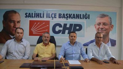 Manisa’nın Salihli ilçesinde Cumhuriyet Halk Partisi (CHP) Salihli İlçe Başkanı