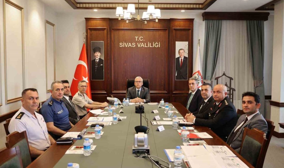 Sivas Valiliği, şehrin güvenliği ve kamu düzeninin sağlanması adına “Emin