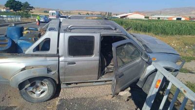 Sivas’ın Şarkışla ilçesinde aynı saatlerde meydana gelen iki ayrı trafik