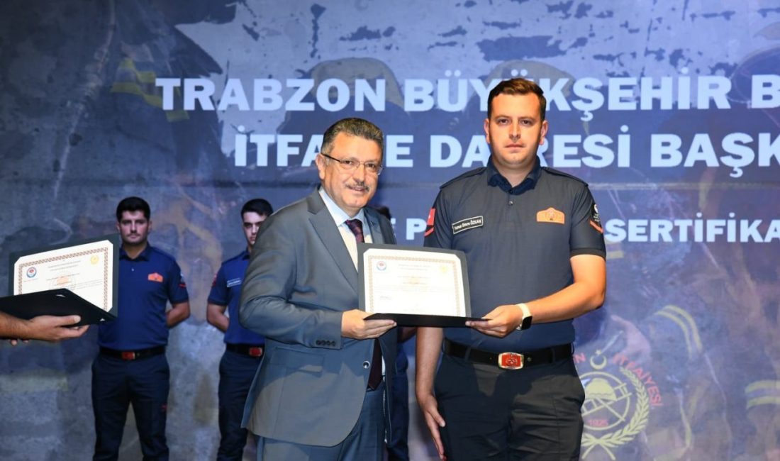 Trabzon Büyükşehir Belediyesi İtfaiye Dairesi Başkanlığı bünyesinde çalışmak için eğitim