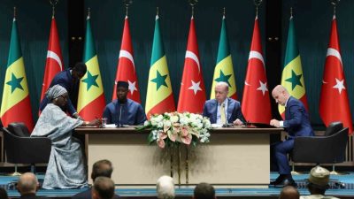 Cumhurbaşkanı Recep Tayyip Erdoğan ve Senegal Başbakanı Ousmane Sonko’nun huzurunda