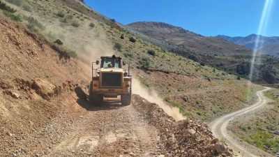 Erzincan’da Tatlısu köyüne bağlı yaylalarda Tulum Peyniri üreten besiciler at