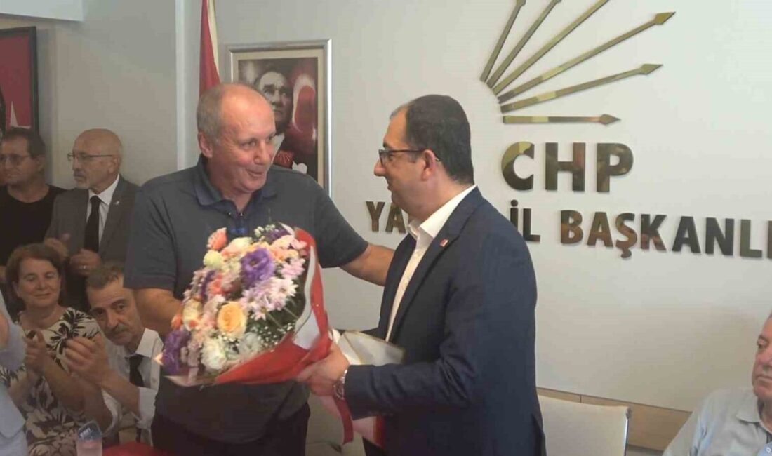 Yeniden CHP’ye katılan Muharrem İnce, 5 dönem milletvekilliği yaptığı memleketi