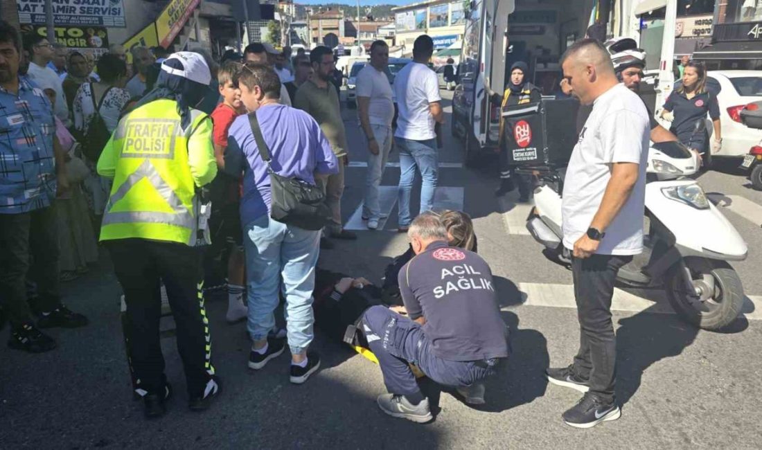 Zonguldak’ın Ereğli ilçesinde meydana gelen trafik kazasında, motosiklet ile yaya