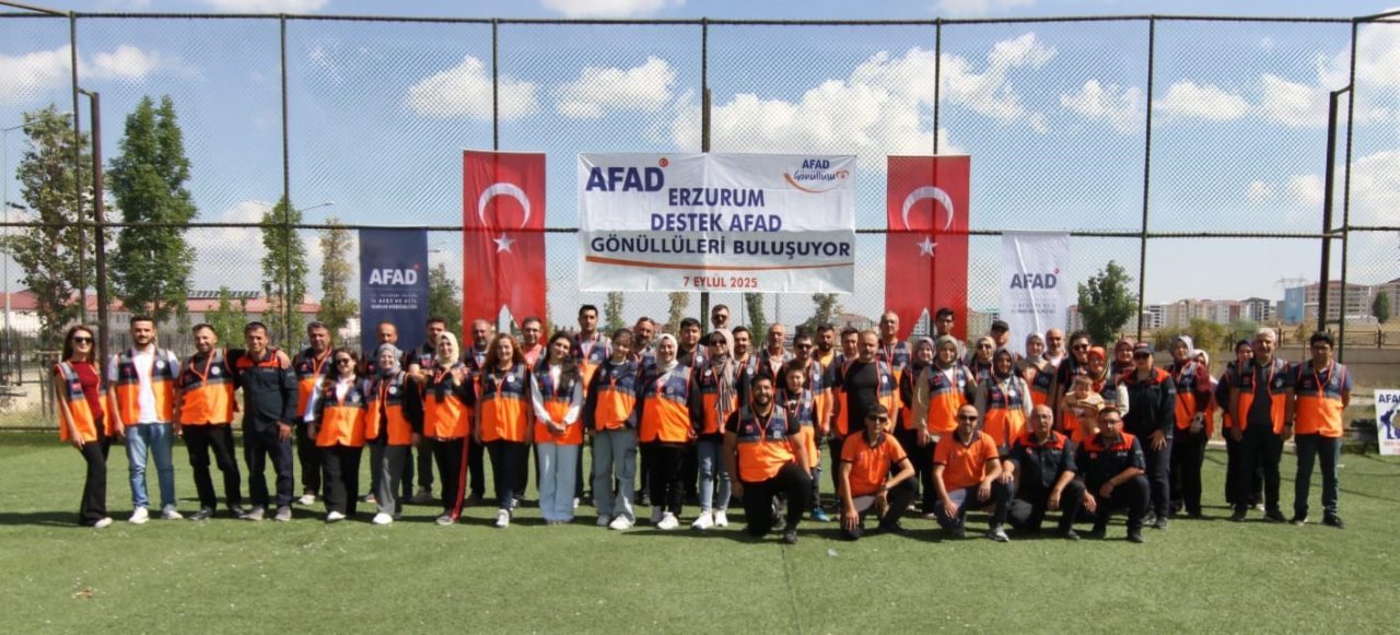 Erzurum’da Afet ve Acil Durum Müdürlüğünce “Destek AFAD Gönüllü Buluşması”