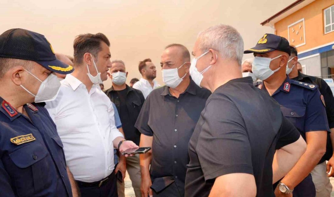 AK Parti Antalya Milletvekili Mevlüt Çavuşoğlu, Alanya’daki orman yangınıyla ilgili,