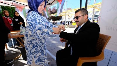 Filistin’e destek amacıyla yola çıkan Sumud Filosuna manevi destek vermek