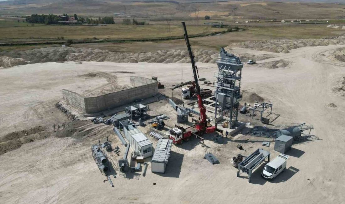 Aziziye Belediyesi’nin ilçeye kazandığı asfalt plenti, göz kırpmaya başladı. Yatırım