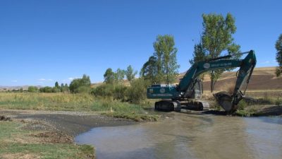 Erzincan’ın Tercan ilçesinde Bağpınar ve Kurukol köyleri arasındaki derede rüsubat