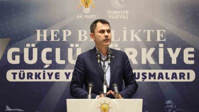 Çevre, Şehircilik ve İklim Değişikliği Bakanı Murat Kurum, büyük ve