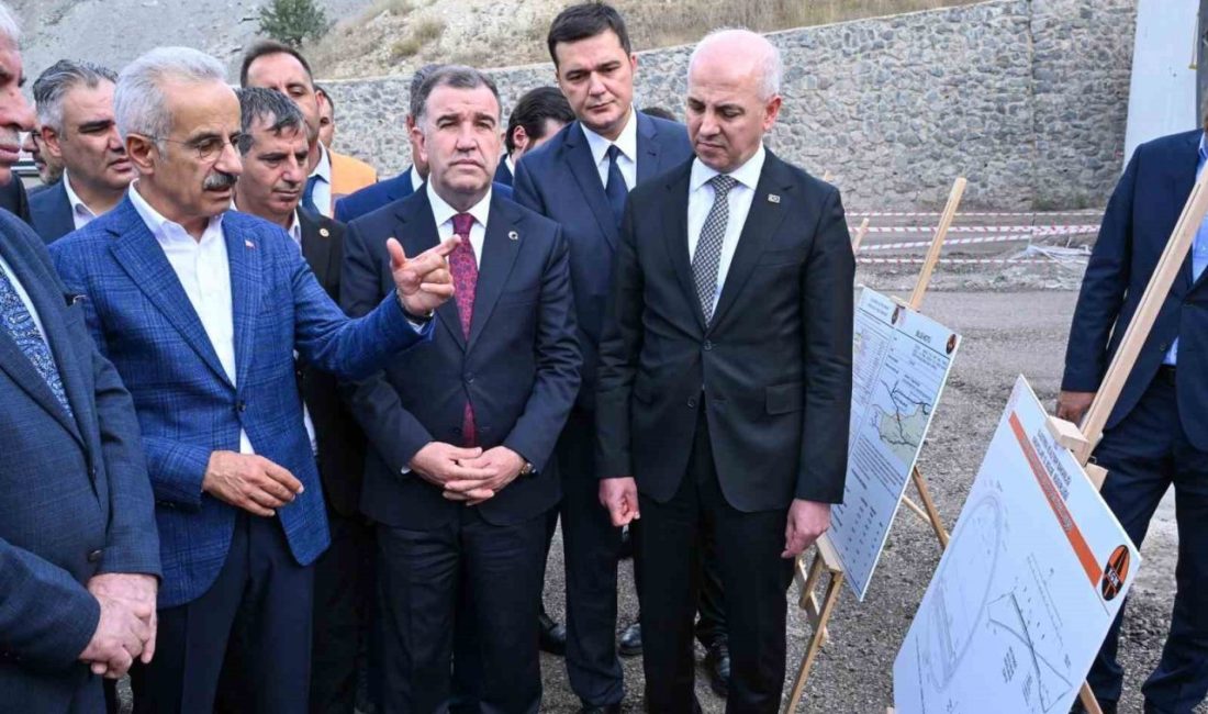 Ulaştırma ve Altyapı Bakanı Abdulkadir Uraloğlu, yapımı devam eden Kop