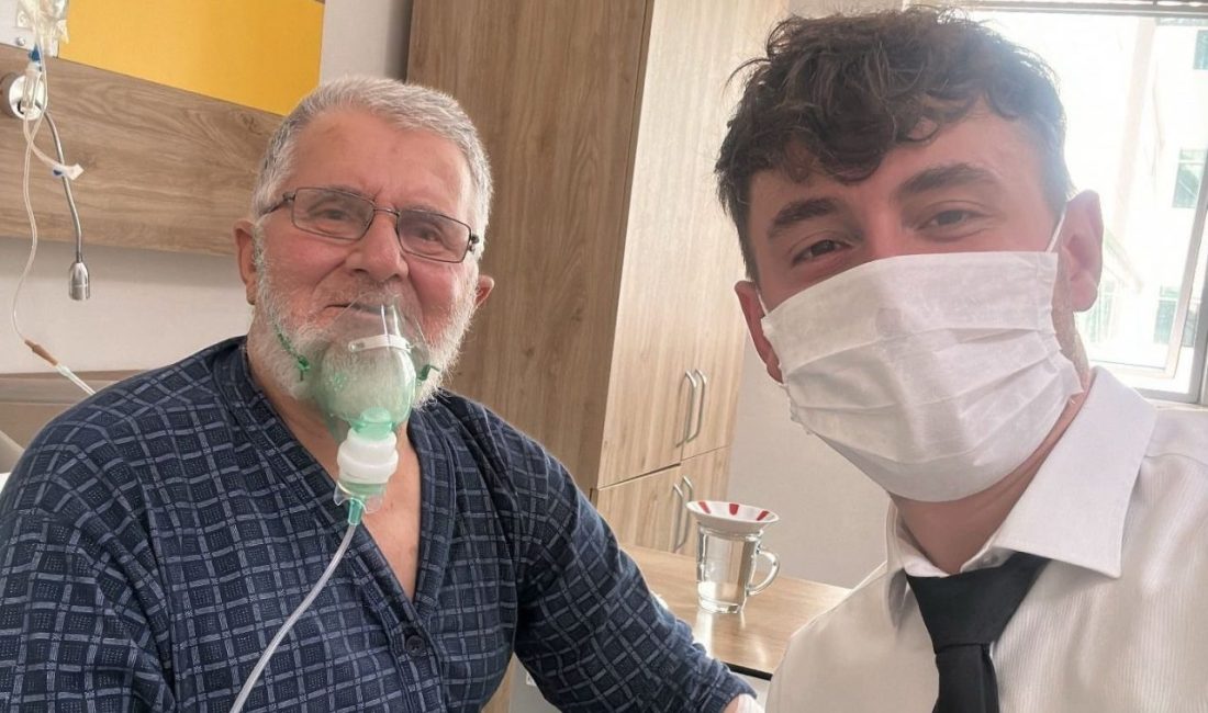 Sol akciğerinde büyük hava kesesi oluşumu nedeniyle nefes darlığı yaşayan