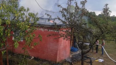 Zonguldak’ın Çaycuma ilçesine bağlı Başaran Köyü’nde meydana gelen olayda bağ