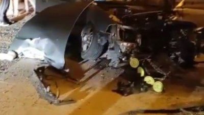 Zonguldak’ın Çaycuma ilçesinde gece saatlerinde meydana gelen korkunç kazada sürücüsünün