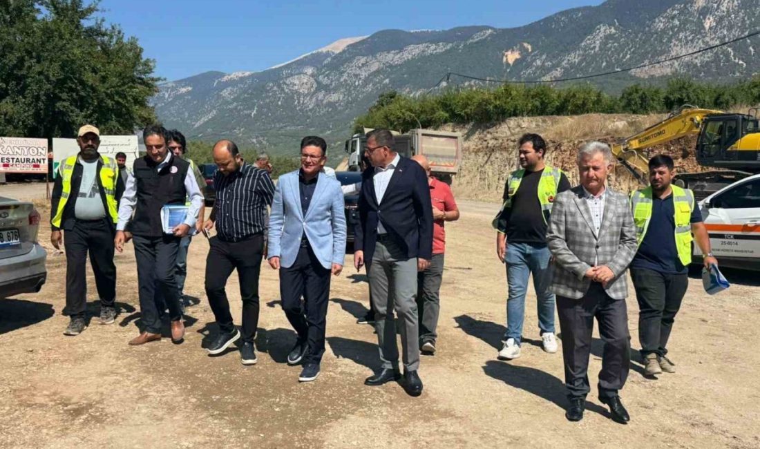 AK Parti Antalya Milletvekili Atay Uslu, yapımı süren Elmalı-Finike bölünmüş