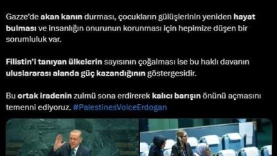 Cumhurbaşkanı Recep Tayyip Erdoğan’ın eşi, Birleşmiş Milletler (BM) Sıfır Atık