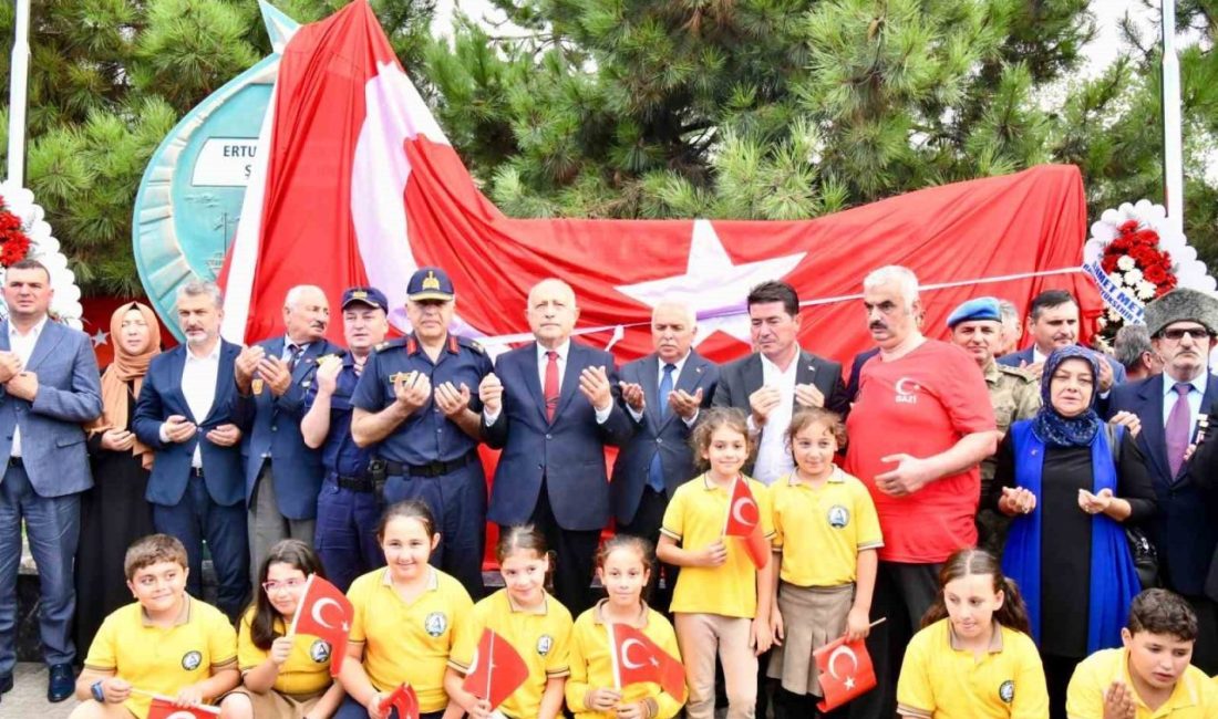 Trabzon Büyükşehir Belediyesi’nce Ertuğrul Fırkateyni’nde şehit olan 71 Trabzonlu asker