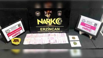 Erzincan’da düzenlenen uyuşturucu operasyonunda yakalanan 1 şüpheli tutuklandı. Yapılan aramada
