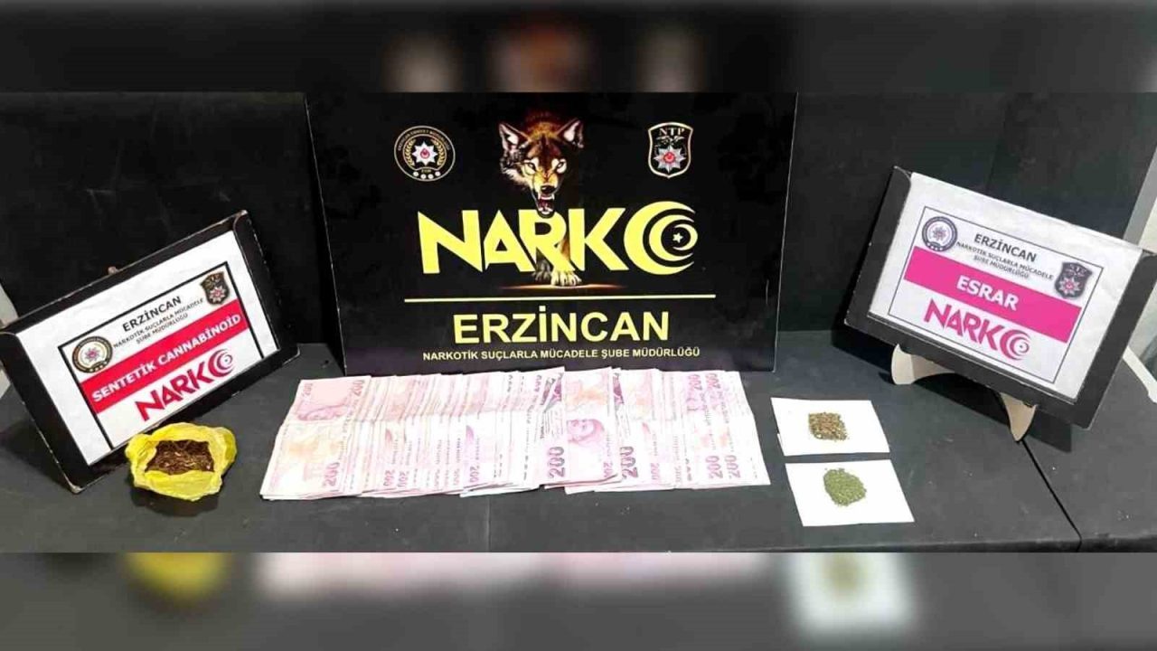 Erzincan’da düzenlenen uyuşturucu operasyonunda yakalanan 1 şüpheli tutuklandı. Yapılan aramada