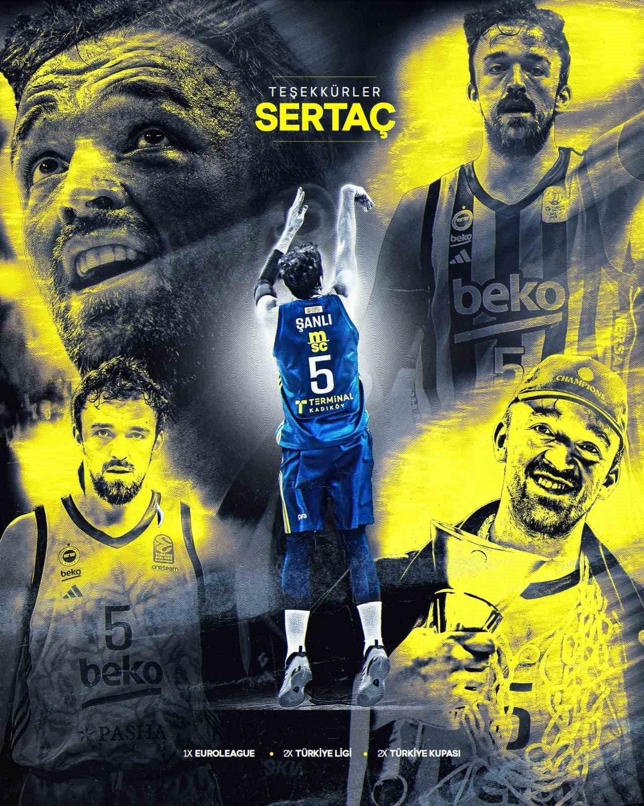Fenerbahçe Beko, milli basketbolcu Sertaç Şanlı karşılıklı anlaşılarak yolların ayrıldığını