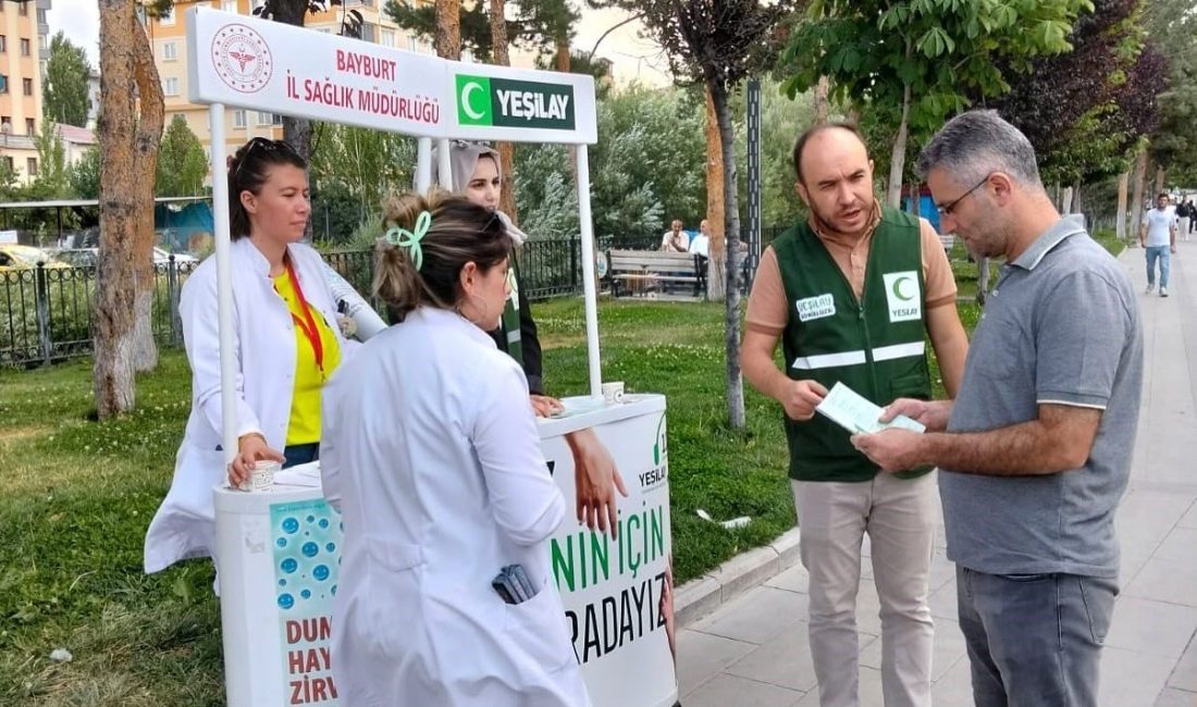 3-9 Eylül Halk Sağlığı Haftası kapsamında Yeşilay Bayburt Şubesi ve