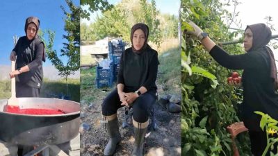 Erzincan’da kadın girişimci Zeynep Ciminli, Tarım Müdürlüğünün sağladığı yüzde 70